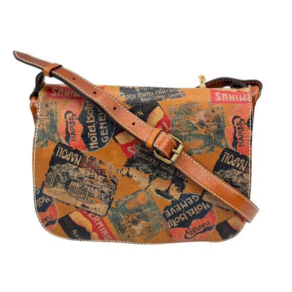 Patricia Nash NEW Old World Traveler Vintage Patch Positano Saddle Bag Purse - Picture 1 of 13